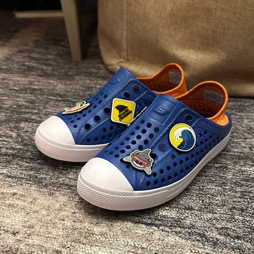 Skechers Kids Blue and Orange Water Shoes